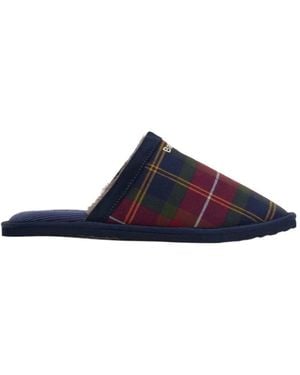 Barbour Everitt Mule Slippers - Blue