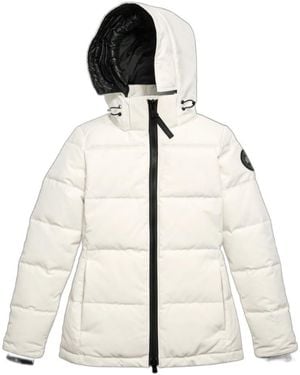 Canada Goose Chelsea Front-Zip Hooded Parka - White