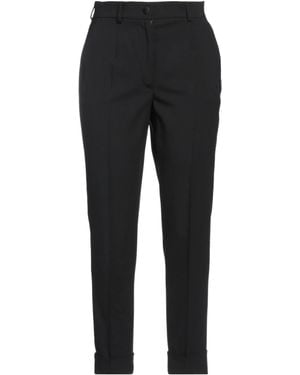 Dolce & Gabbana Solid-Color Casual Pants - Black