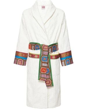 Etro Paisley Printed Kimono Bathrobe - White