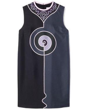 PUCCI Astro-Print Sleeveless Dress - Blue