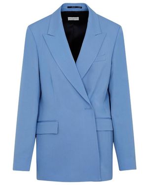 Dries Van Noten Beno Wool Blazer - Blue
