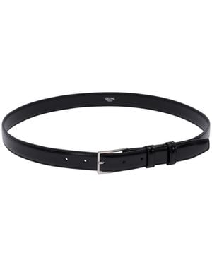 Celine Bc-17 25Mm Belt - White
