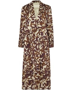 Dries Van Noten Long-Sleeved Casual Jacket - Natural