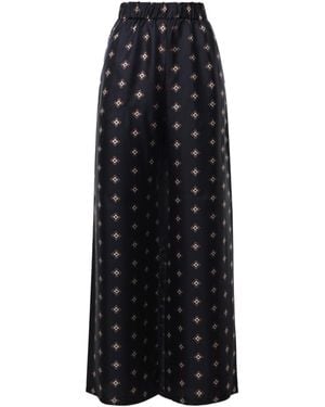 Max Mara Elastic Waist Casual Pants - Black