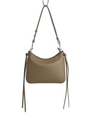 Phoebe Philo Small Gig Leather Shoulder Bag - Metallic