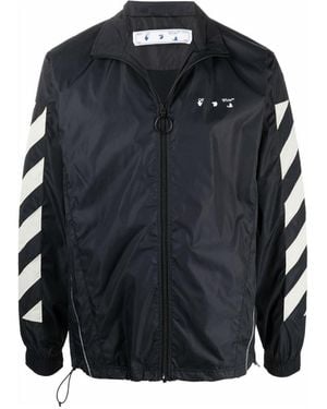 Off-White c/o Virgil Abloh Diag Zipped Windbreaker - Black
