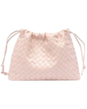 Bottega Veneta Intrecciato Drawstring Tote Bag - Pink
