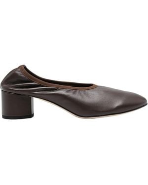 Aeyde Round-Toe Heeled Court Shoes - Brown