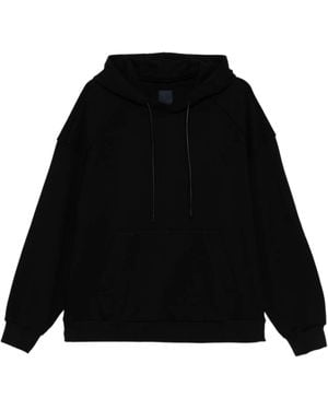 Juun.J Drawstring Hooded Sweatshirt - Black