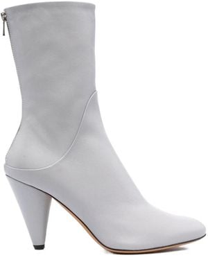 Proenza Schouler Cone 95Mm Leather Boots - White