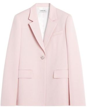 Lanvin Single-Breasted Suit Jacket - Pink