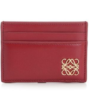 Loewe Anagram Puffer Plain Cardholder - Red