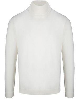 Roberto Collina High-Neck Knitted Pullover - White