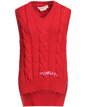 Marni Mid-Weight Knit Sweater - Red