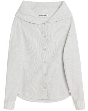 Our Legacy Kaonashi Embroidered Shirt - White