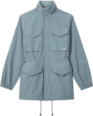 KENZO Mid-Length Windbreaker Jacket - Blue