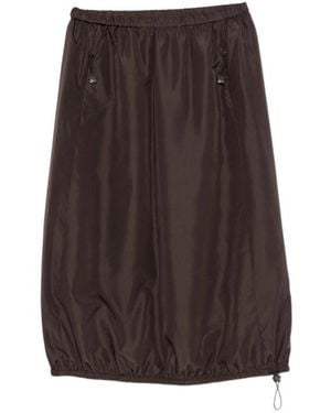 Cecilie Bahnsen Elastic Waistband Midi Skirt - Brown