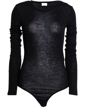 Saint Laurent Lightweight Knit Bodysuits - Black