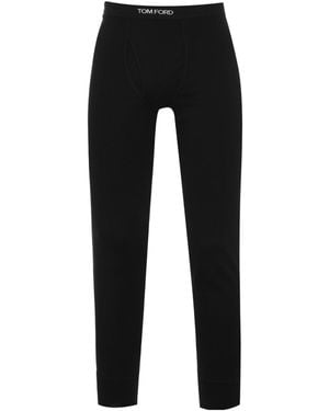 Tom Ford Casual Long Trousers - Black