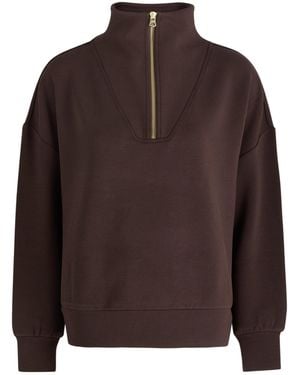 Varley Half-Zip Hoodie - Brown