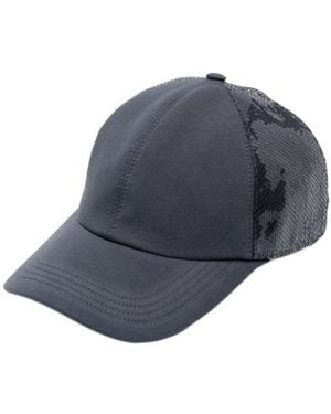 Brunello Cucinelli Sequin-Embellished Baseball Cap - Blue