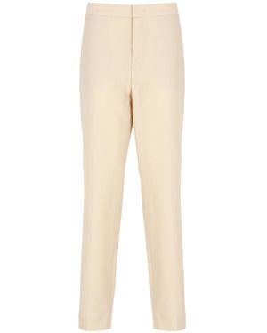 Fabiana Filippi Regular Fit Cropped Trousers - Natural