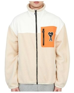 Ami Paris Puma X Ami Long-Sleeved Casual Jacket - Natural