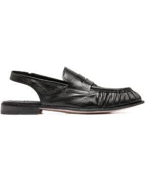 Officine Creative Solitude 102 Leather Slingback - Black