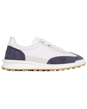 Thom Browne Tech Runner Lace-Up Trainers - Blue