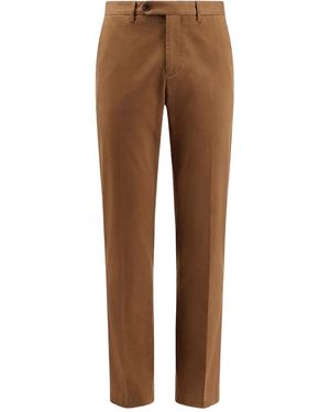 Pt Pantaloni Pt Torino Straight-Leg Trousers - Brown