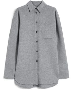 Sportmax Oversized Double Cloth Shirt - Gray