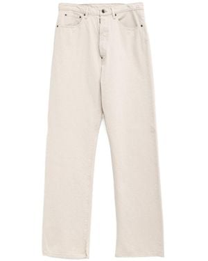 Maison Margiela Back-Strap Wide-Leg Jeans - White