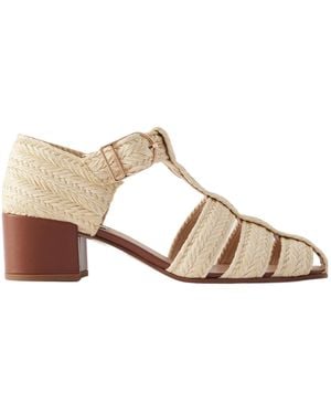 Gabriela Hearst Lyle Raffia Sandals - Multicolour