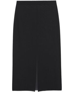 Frankie Shop Suva Sheer Skirt - Black