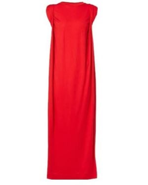 Dries Van Noten Cotton Midi Dress - Red