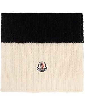 Moncler Logo Scarf - Black