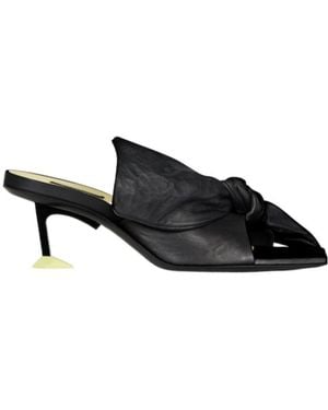 Givenchy Boudoir Bow Heeled Mules - Black