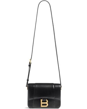 Balenciaga Hourglass Small Flap Bag - White