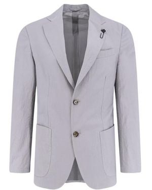 Lardini Two-Button Notch-Lapel Blazer - Blue