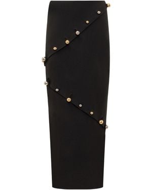 Awake Couture A.W.A.K.E. Mode Embellished Pencil Skirt - Black