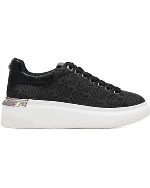 Steve Madden Monogram-Patterned Shoes - Black