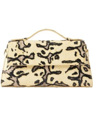 Proenza Schouler Tate Snakeskin Leather Shoulder Bag - Metallic