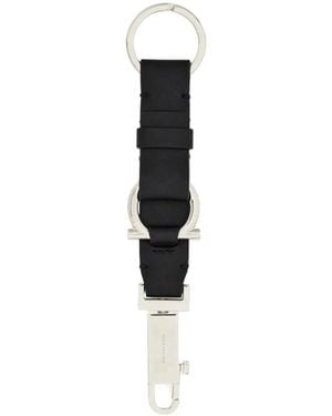 Ferragamo Ferragamo Logo Engraved Keyring - White