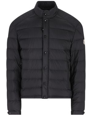 Moncler Long-Sleeved Cotton-Padded Jacket - Black