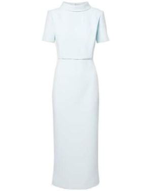 Roland Mouret Crêpe Midi Dress - White