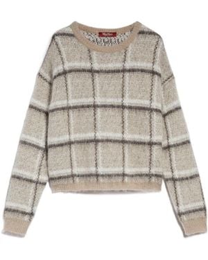 Max Mara Plaid Pattern Jacquard Jumper - Multicolour