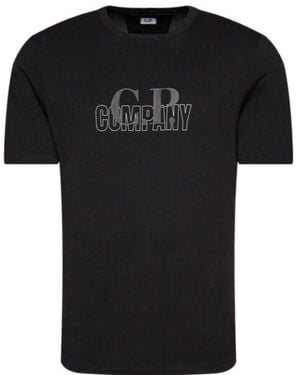 C.P. Company Logo-Print Short-Sleeve T-Shirt - Black