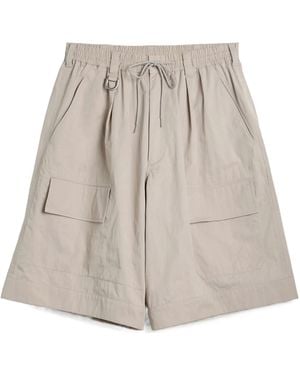 Y-3 Elasticated Cargo Shorts - Natural