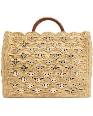 Rabanne Woven Tote Bag - Metallic